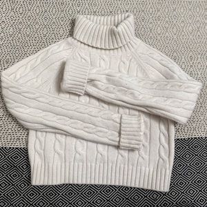 Sunday Best cropped cable knit turtleneck from Aritzia. Size XS. Worn twice.